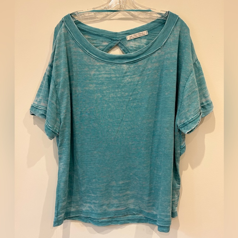 We The Free (Free People) - Oversized Distressed Shirt (Small) - Draped Back 😍